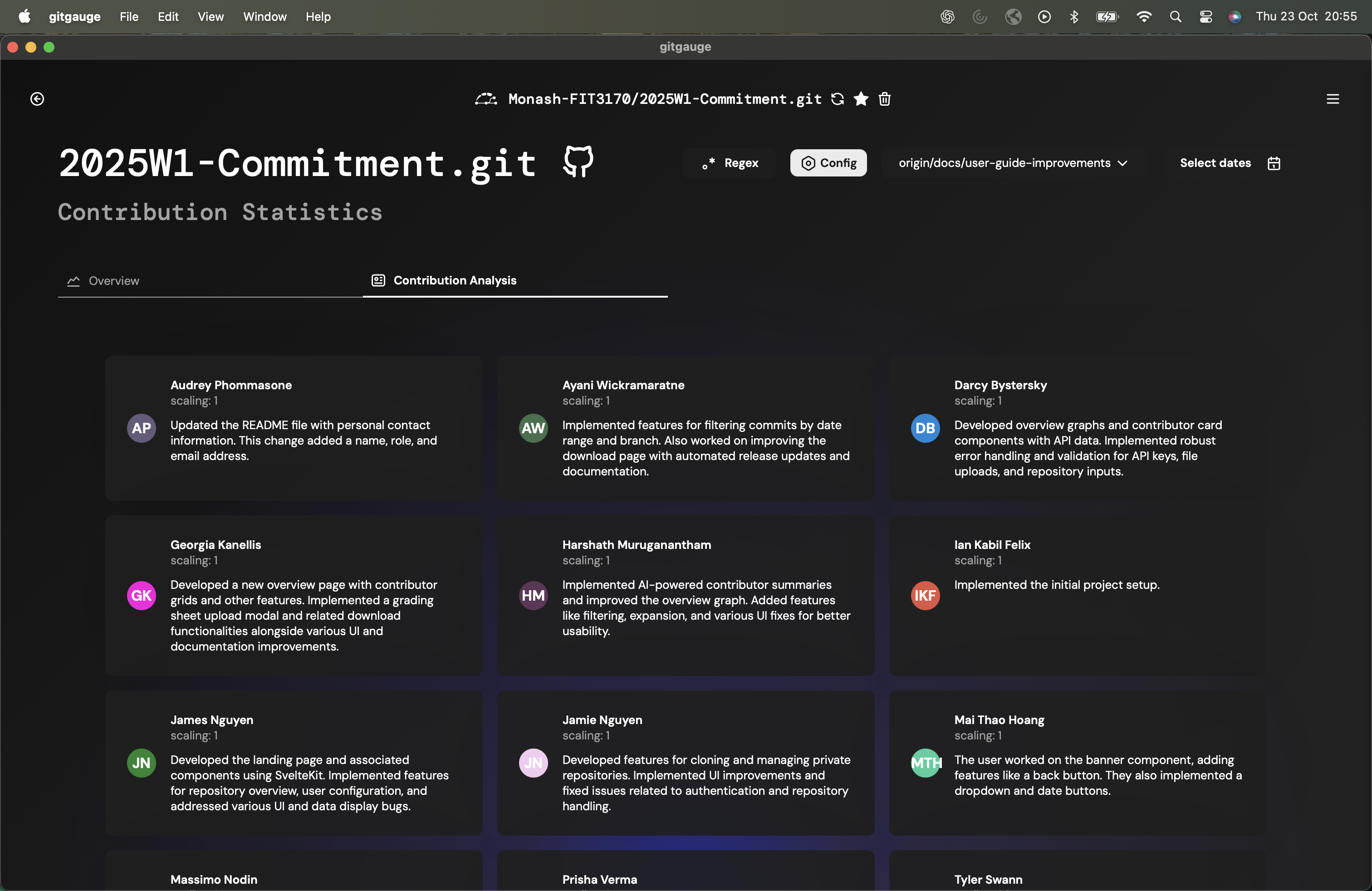 AI summary view showing Gemini-powered analysis